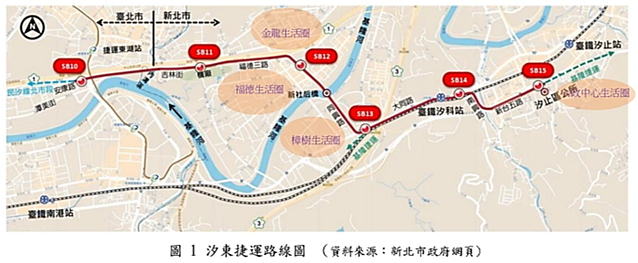 捷運汐東線路網圖。圖／新北市政府